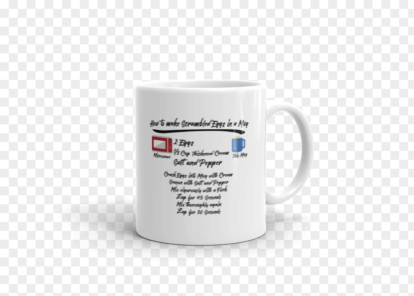 Scrambled Eggs Tea Mug Ceramic Microwave Ovens Light PNG