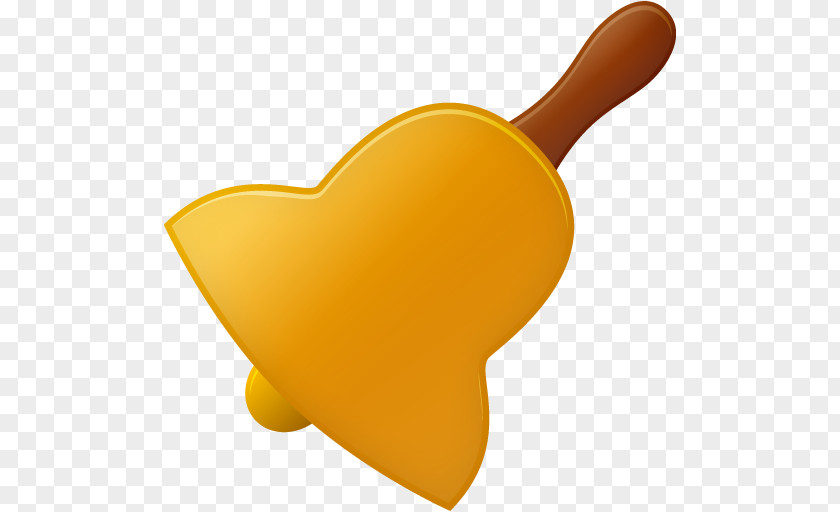 Bell Orange Heart Yellow PNG