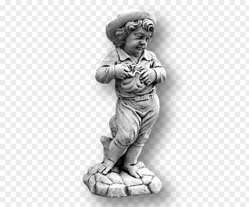 Garden Gnome Classical Sculpture Statue Marble PNG