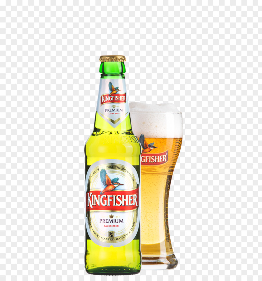 Kingfisher Beer Lager Cocktail Bottle PNG