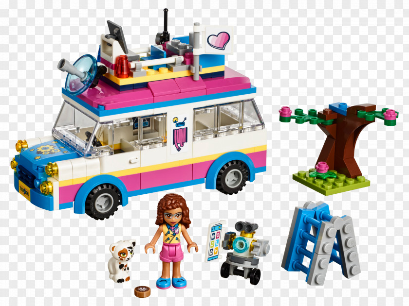 Toy LEGO 41333 Friends Olivia's Mission Vehicle Block PNG