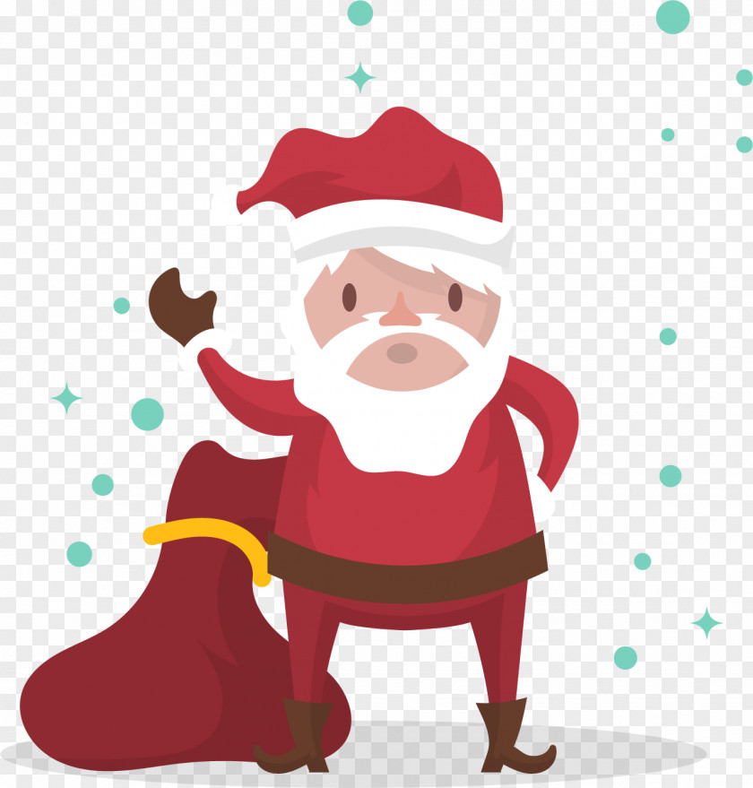 After Christmas Shopping Santa Claus Free!!! Ornament Clip Art PNG