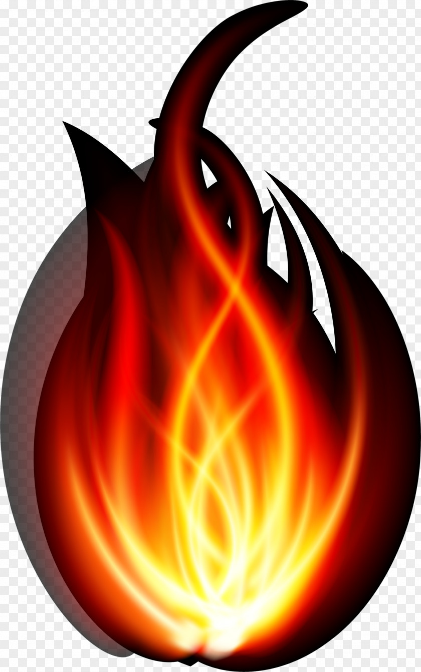 Orange Burning Flame Combustion PNG