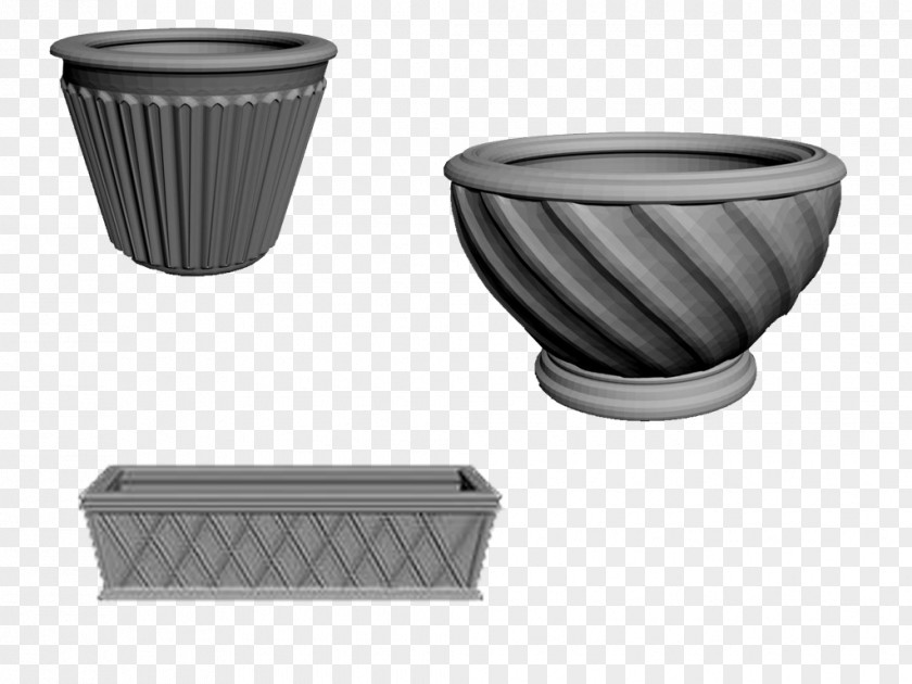 Pots Model Ceramic Flowerpot PNG