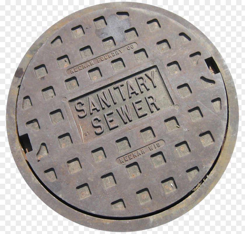 Sewage Manhole Cover Separative Sewer Street Light PNG