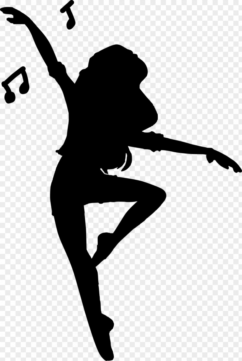 Silhouette Dance Music Female PNG Female, dancing clipart PNG