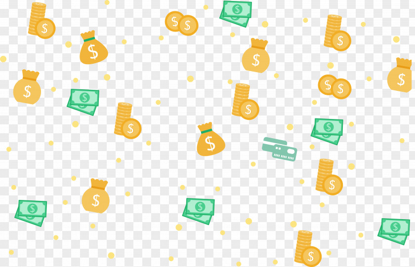 Vector Money Rain Picture Banknote Computer File PNG