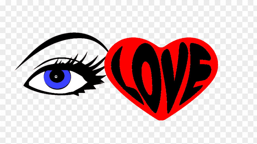 Love You My Eyes Clip Art Heart Logo M-095 PNG