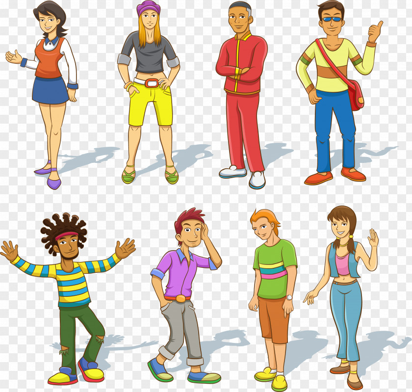 People Cartoon Drawing Royalty-free PNG