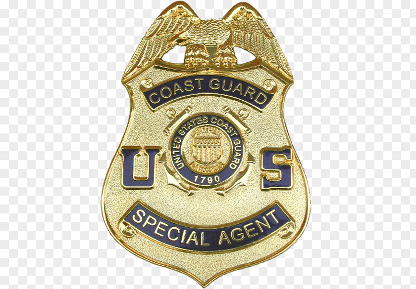 United States Coast Guard Investigative Service Police Badge PNG
