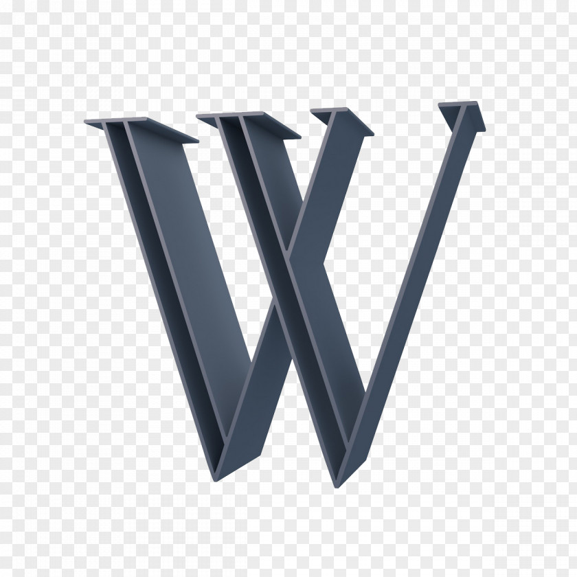 3D Abstract Letter W Computer Graphics PNG