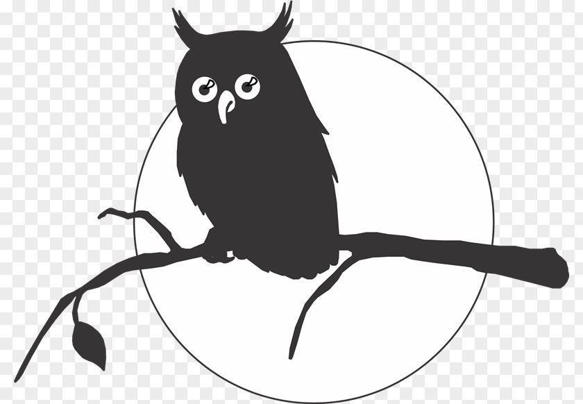 Aves Owl Silhouette Drawing Clip Art PNG