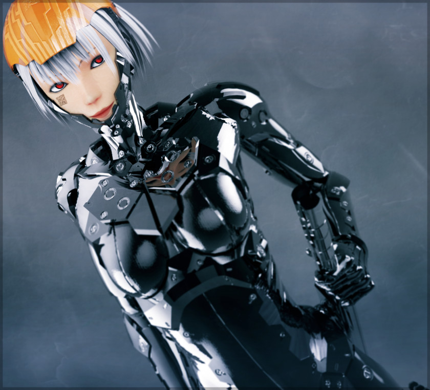 Cyborg Ninja Robot Female Character PNG