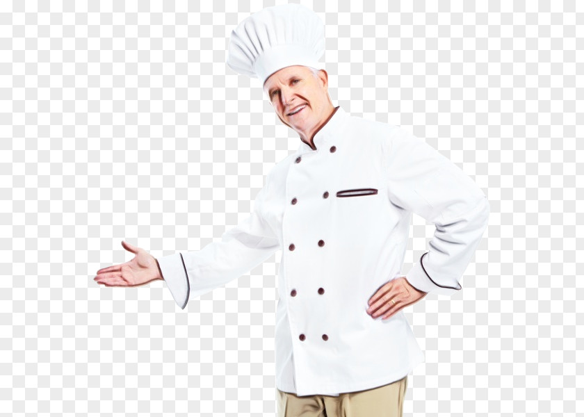 Gesture White Chef Cartoon PNG