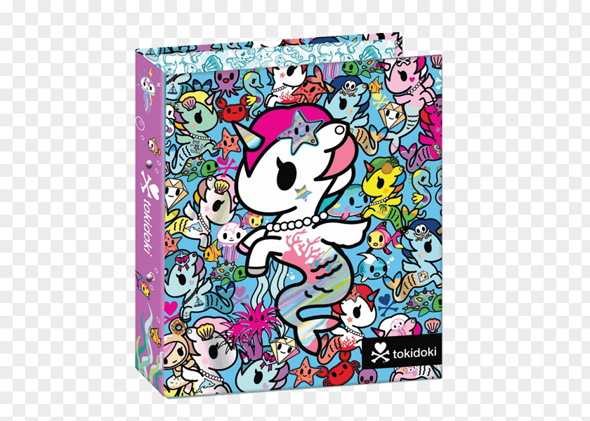 Toy Mermicorno Sticky Notes Tokidoki Stationery Set Backpack PNG