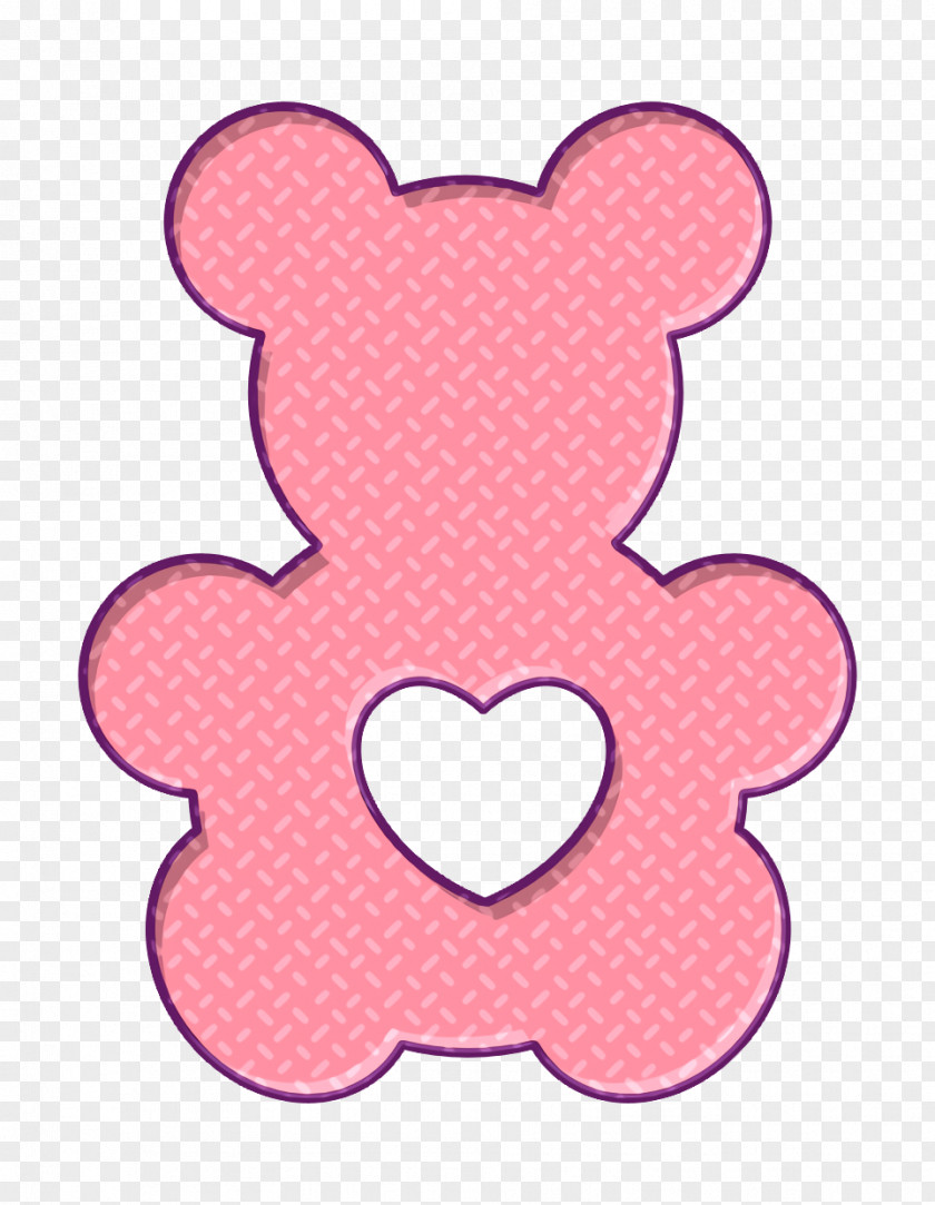 Bear Icon Shapes Toy Silhouette With A Heart Shape PNG
