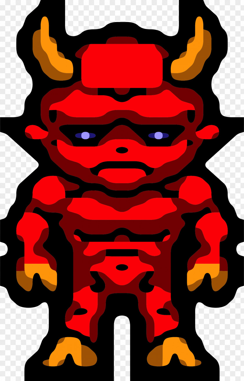 Demon Devil Pixel Art Clip PNG