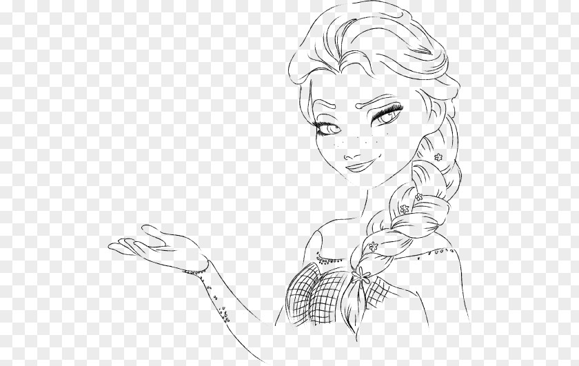 Elsa Anna Olaf Coloring Book Frozen PNG