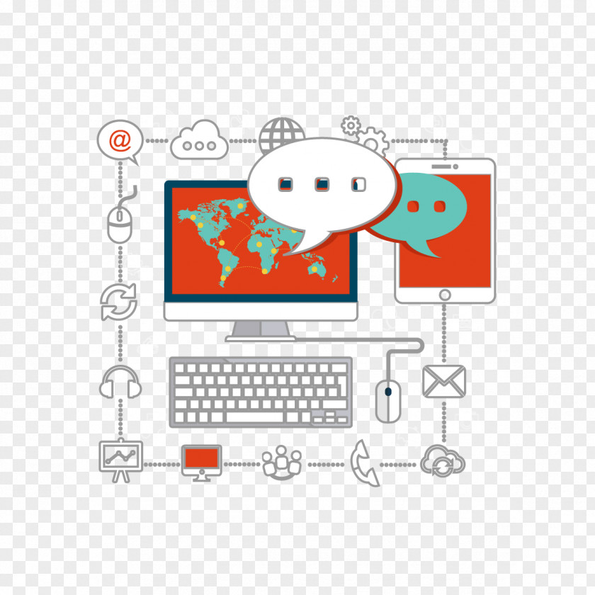 Vector Computers And Mobile Phones Computer Icon PNG