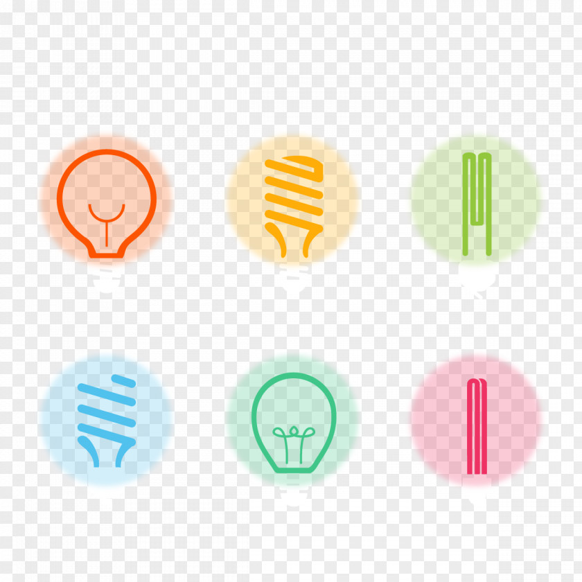 Vector Energy Saving Lamps Logo Brand Font PNG