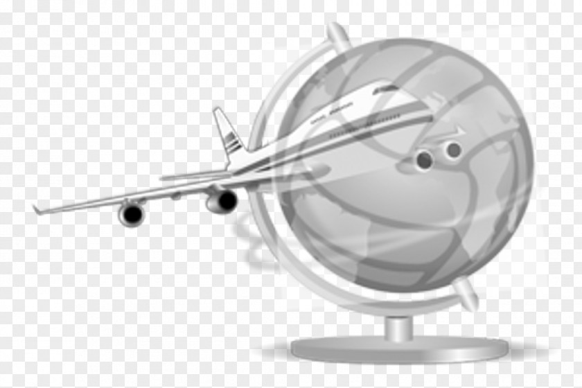 Airplane Aircraft Flight Globe Clip Art PNG