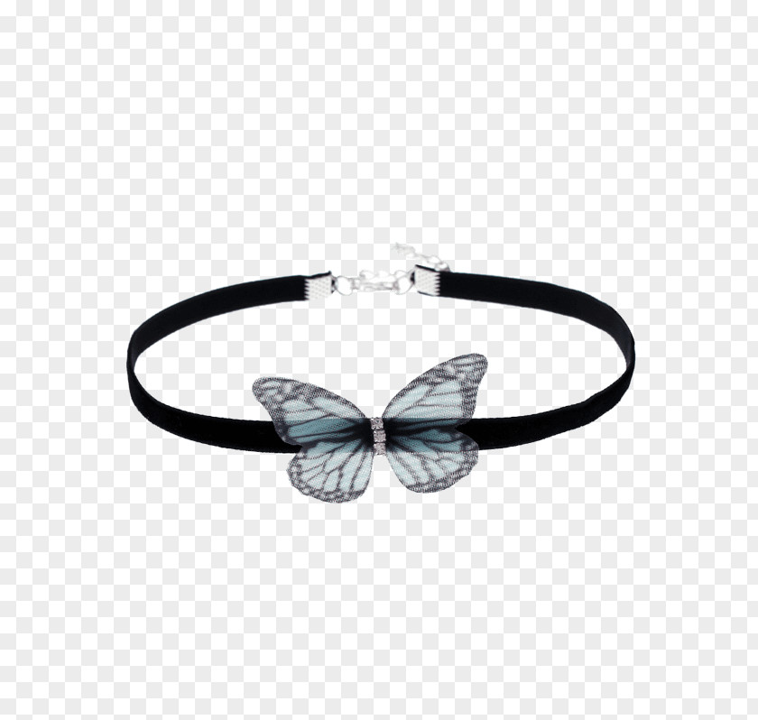 Choker Necklace Bracelet Fashion Butterfly PNG