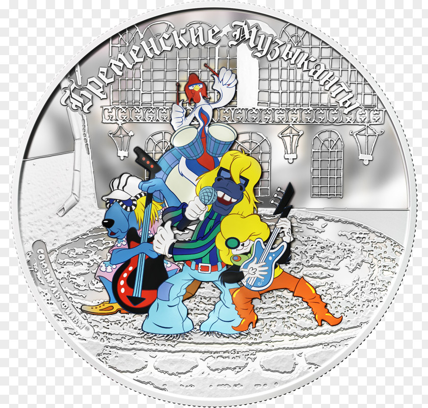 Coin Troubadour Soyuzmultfilm Silver Cheburashka PNG