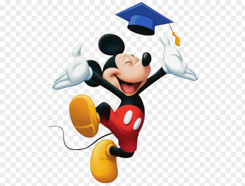 Graduates Mickey Mouse Minnie Graduation Ceremony Clip Art PNG
