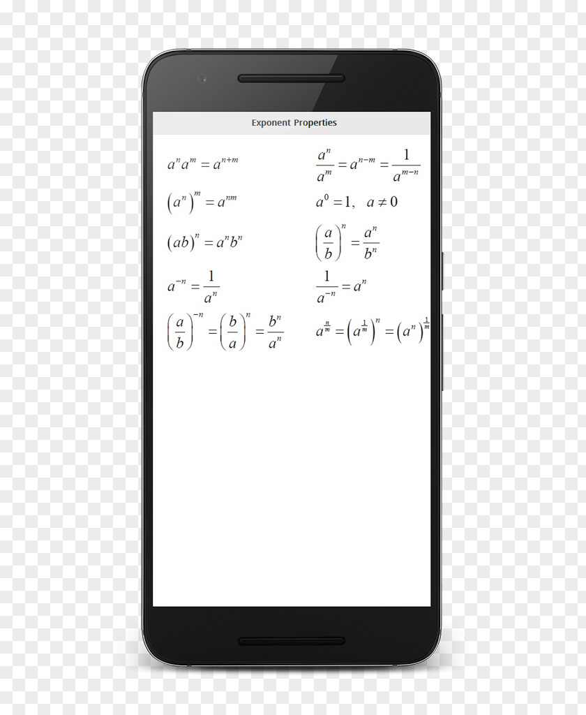 Smartphone Math Formulas Mathematics PNG