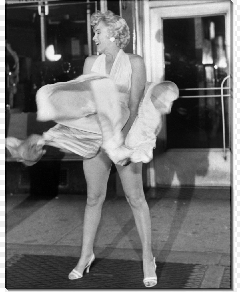 Marilyn Monroe White Dress Of 1950s Film Actor PNG