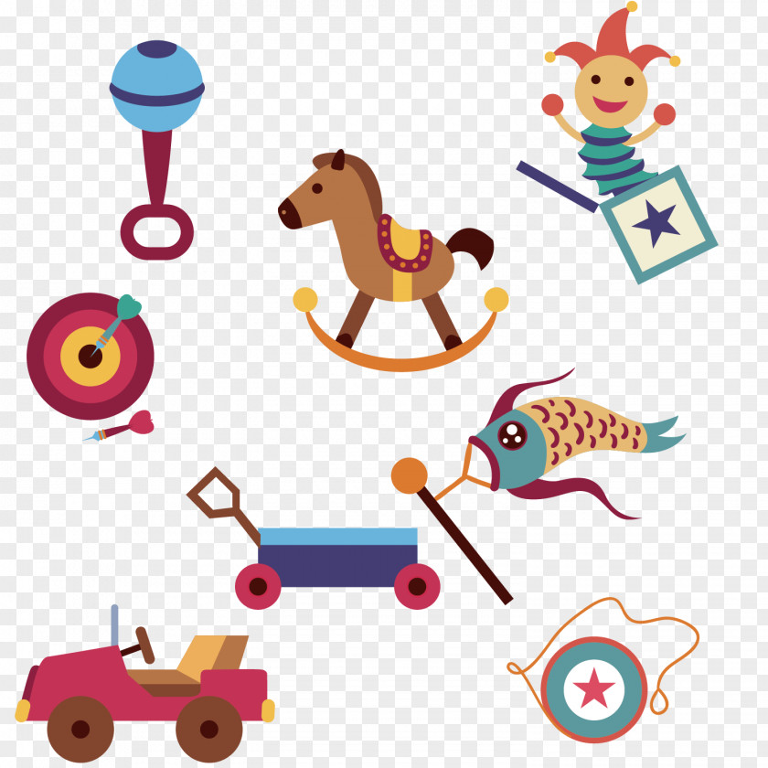 Vector Cartoon Toy Design Icon Clip Art PNG