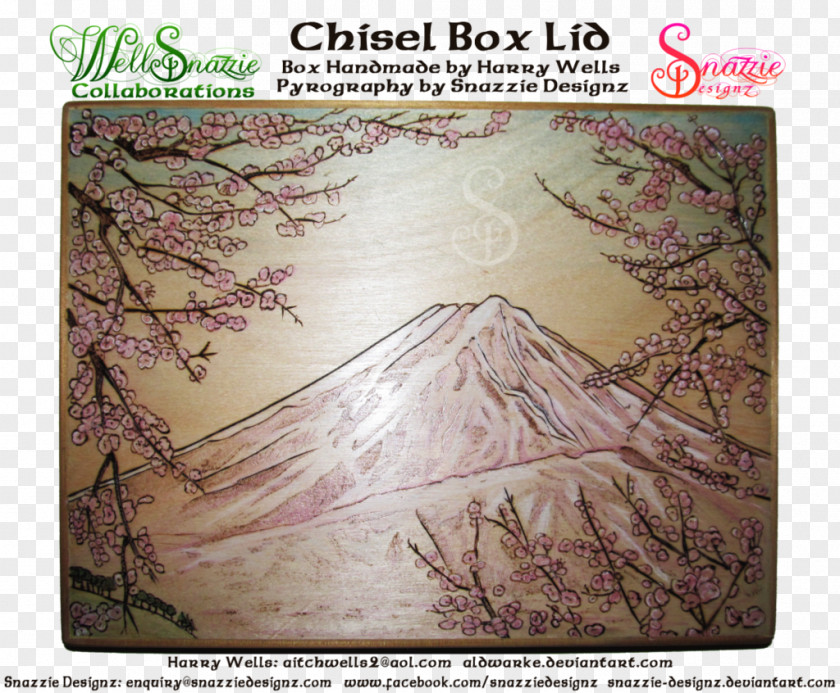 Box Lid Scroll Saws Tree Pyrography PNG