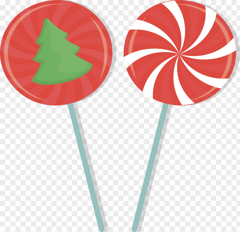 Christmas Wave Sugar Lollipop PNG