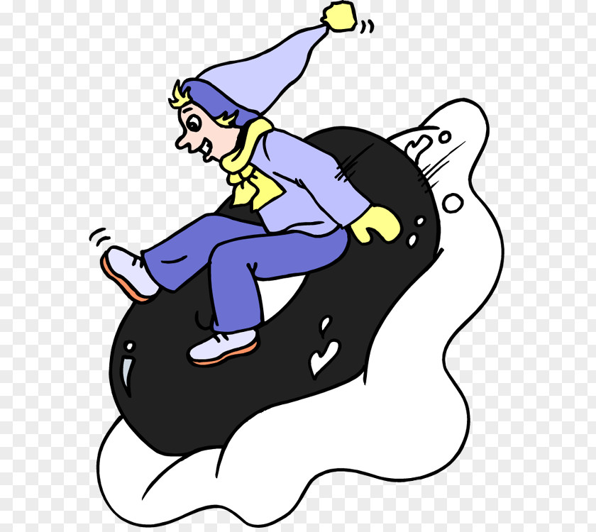 Fun Angel Cliparts Tubing Snow Sledding Clip Art PNG