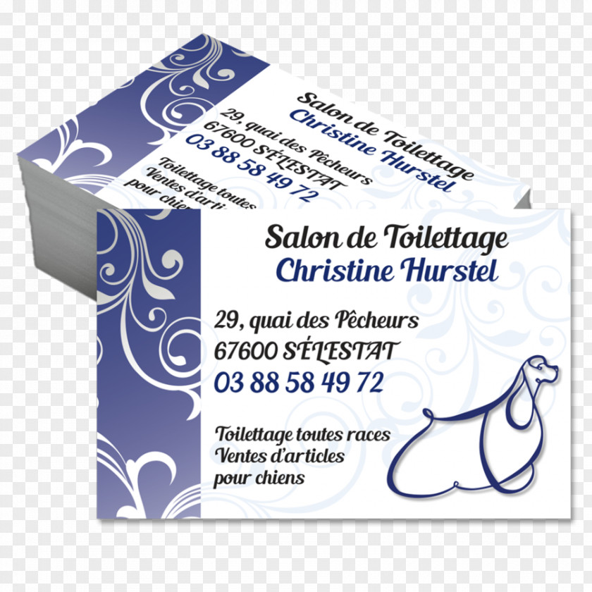 InfographisteCarte Visite Business Cards Toiletteur Dog Personal Grooming Deborah REISS PNG