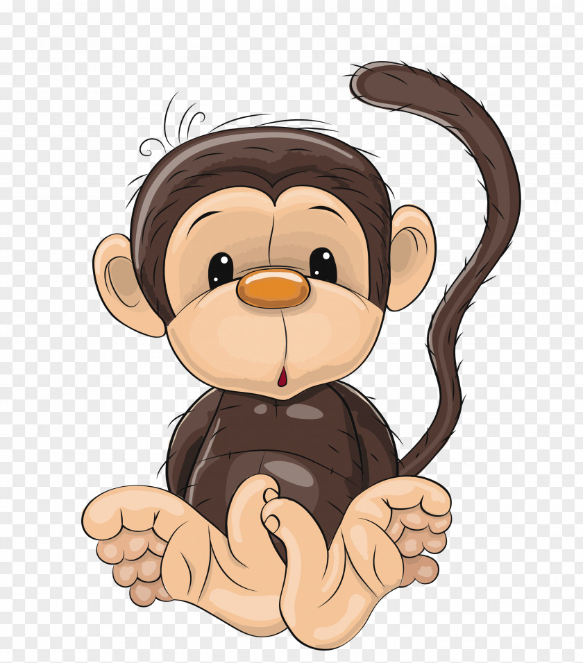Monkey Chimpanzee Royalty-free Cartoon Clip Art PNG