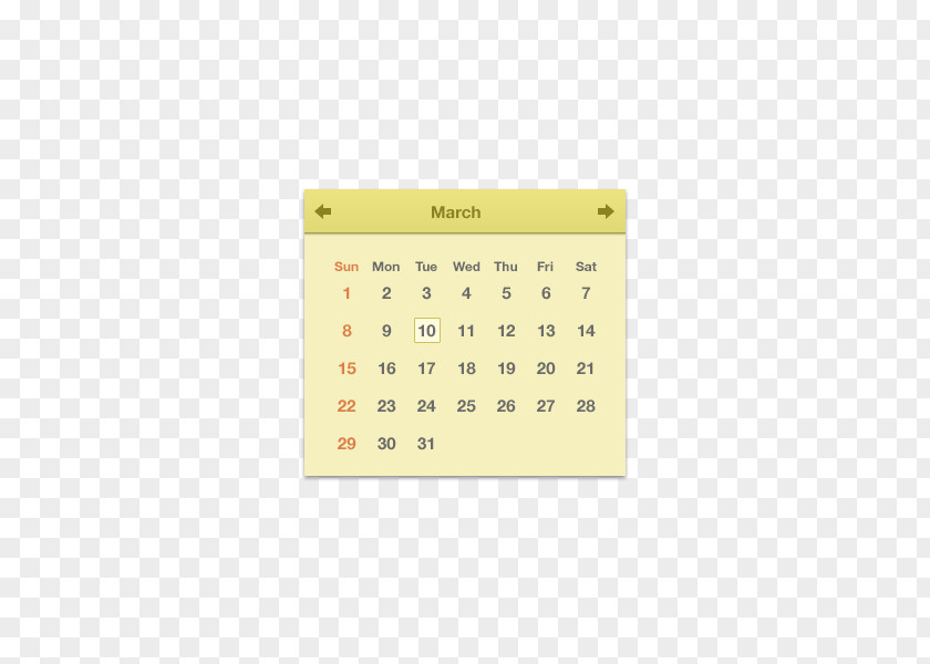 Calendar Pages Brand Yellow Pattern PNG