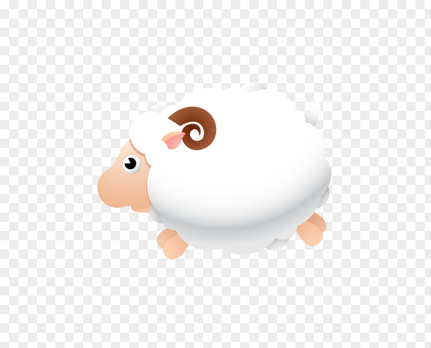 Cartoon Sheep Illustration PNG