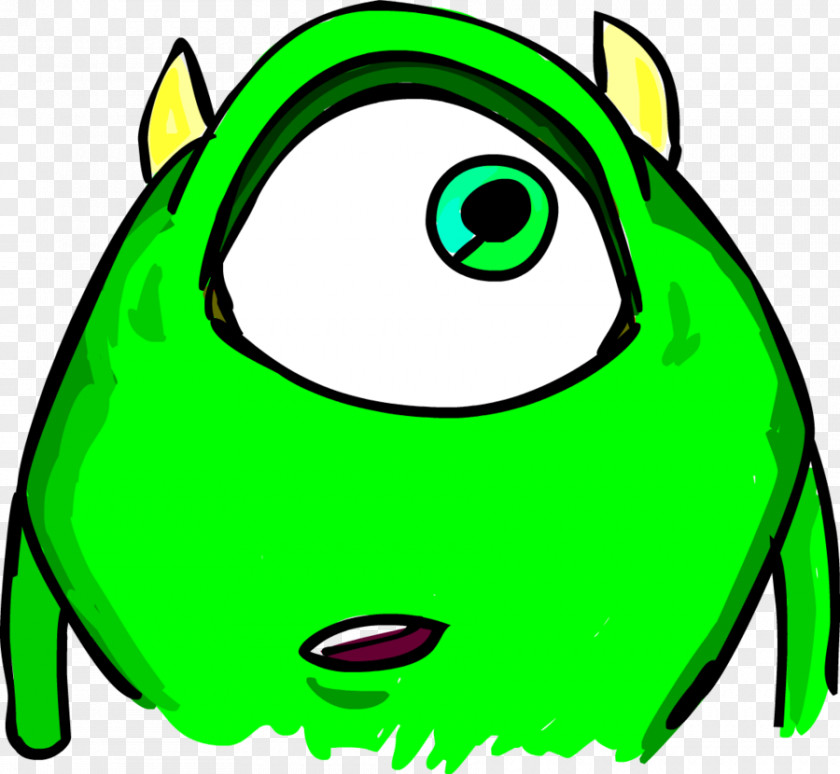 Mike Wazowski Line Art Clip PNG