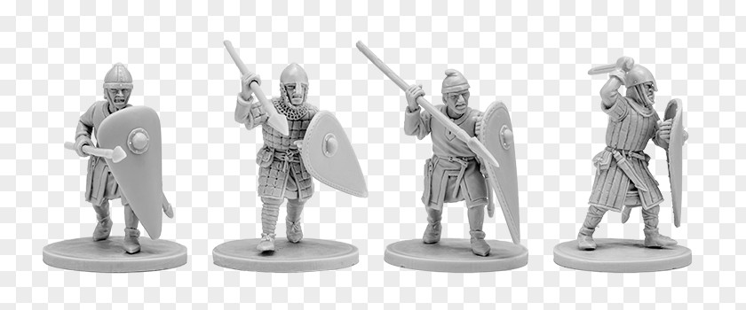 Normans Infantry Miniature Wargaming Figure PNG