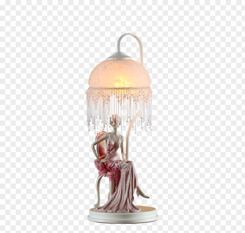 Continental Romantic Wedding Lighting Goddess Table Light Fixture Bedroom PNG