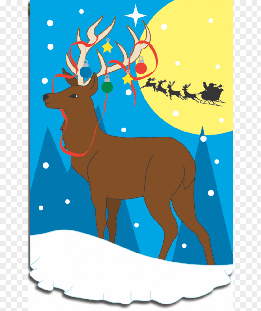 Reindeer Elk Clip Art Illustration Fauna PNG
