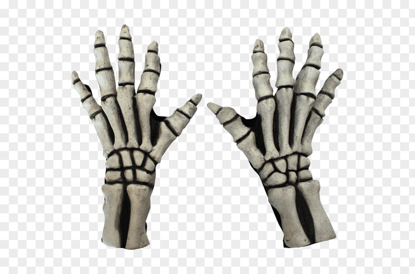 Skeleton Human Glove Costume Hand PNG