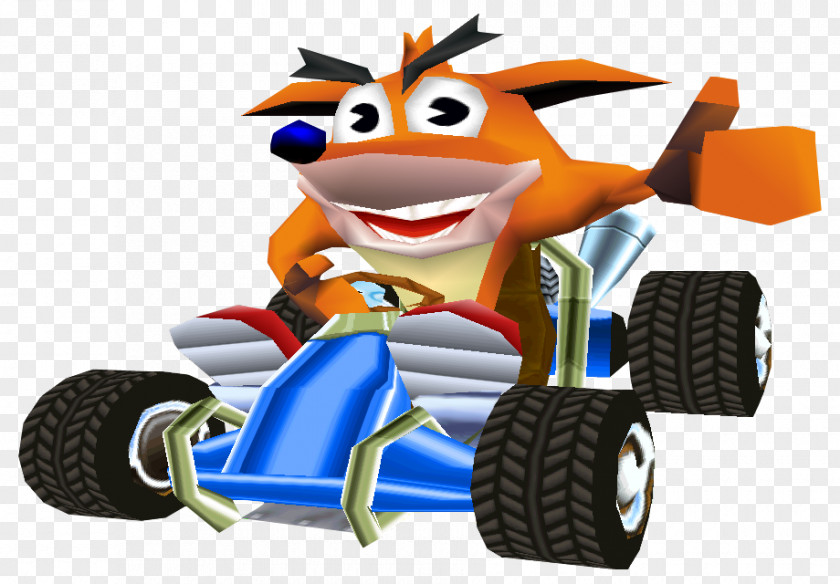 Crash Bandicoot: Warped Team Racing Video Game Art PNG