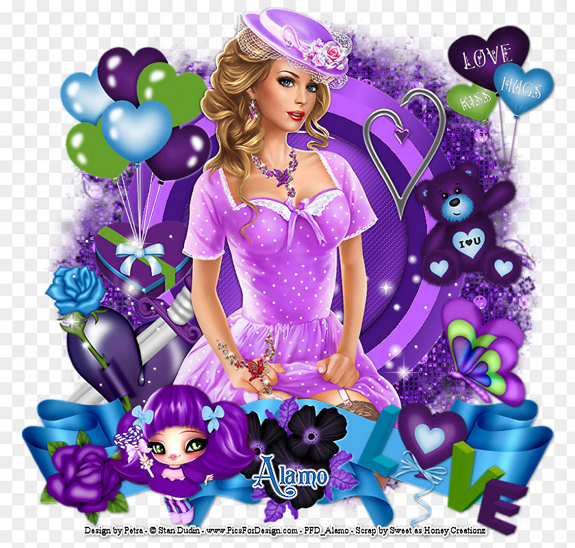 Flower Character Barbie PNG