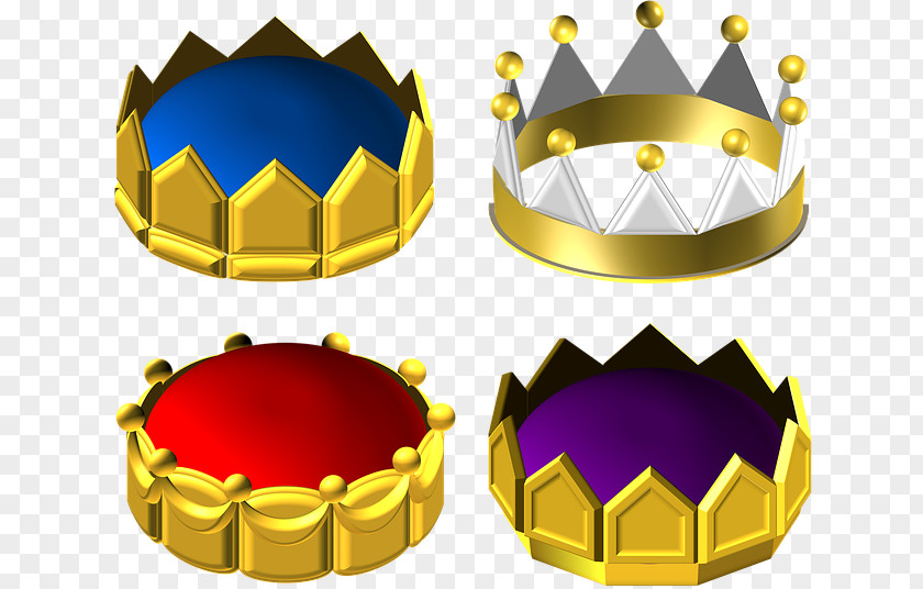 Gold Metal Crown PNG