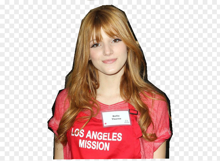 Hair Bella Thorne Bangs Coloring Blond Hairstyle PNG