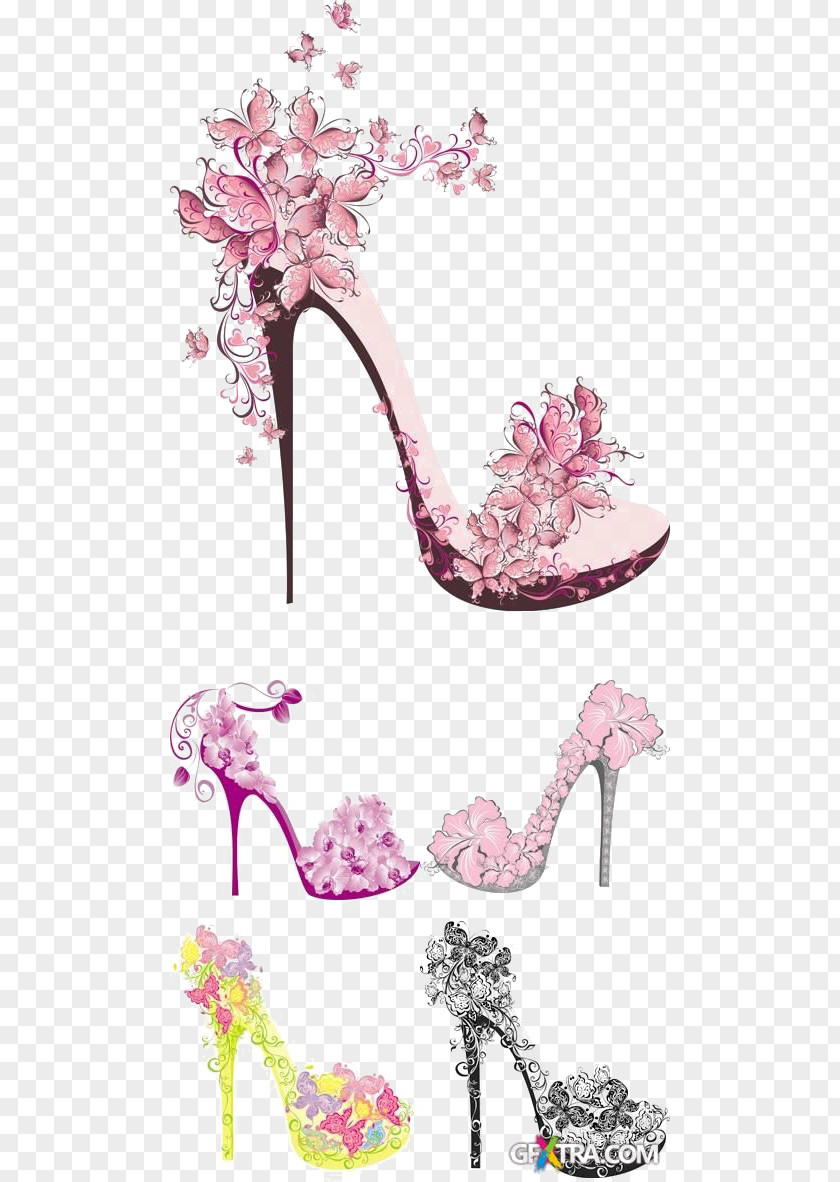 Pink High Heels High-heeled Footwear Shoe Stock Photography Clip Art PNG