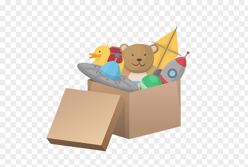 A Box Of Toys Stuffed Toy Cardboard Imaginext PNG