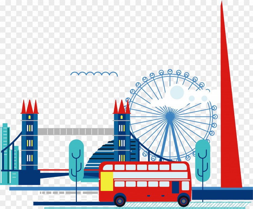 Ferris Wheel Element The Shard Skyline City Of London Clip Art PNG